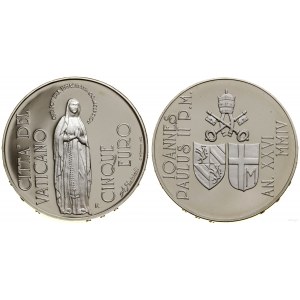 Vatican City (Church State), 5 euros, 2004, Rome.
