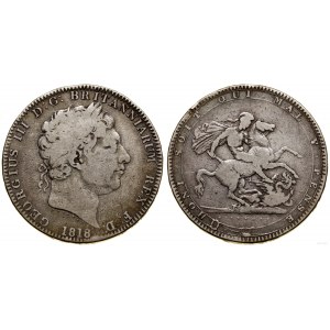 Spojené království, 1 crown, 1818, London