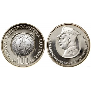 Poland, 100 zloty with countermark to commemorate the 20th anniversary of the assassination attempt on John Paul II, 2001