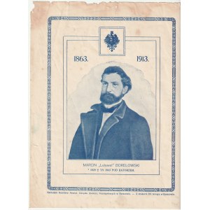 BORELOWSKI Marcin - Batorz (pow. janowski). Portrait of Marcin Borelowski, a.k.a. Lelewel. Nakł. Committee of the Powiat. Union of Stowarz. Industrial in Rzeszow