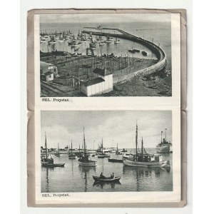 GDYNIA, HEL, JASTARNIA, ORŁOWO, JASTRZĘBIA GÓRA. Kleines Album in Form eines Leporellos mit 24 Stadtansichten aus der Zeit vor 1939