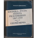 JĘDRZEJEWICZ Wacław. Chronicle of the Life of Jozef Pilsudski 1867-1935. co-edited T. I, p. 544 and T. II, p. 605. In separate volume Supplements to Volumes I and II, p. 96. published by the Polish Cultural Foundation, London 1986.