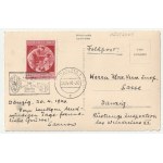 GDANSK. Postkarte, die den Besuch Adolf Hitlers in Danzig in Begleitung von NS-Würdenträgern zeigt, darunter der Danziger Gauleiter Albert Forster (1902-1952). Postkarte gesendet von Danzig nach Danzig am 20.04.1940.