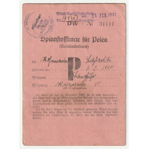 GDAŃSK - polská menšina. Sbírka 6 osobních dokumentů představitele polské menšiny v Gdaňsku Alfonse Litzbarského (Lidzbarski).