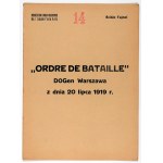 ORDRE DE BATAILLE vom 20. Juli 1919. Abteilung I des Ministeriums für militärische Angelegenheiten. Ein unglaubliches und einzigartiges Dokument mit geheimem Charakter. Es spiegelt den organisatorischen Zustand der polnischen Armee während des polnisch-bo