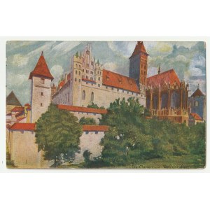 PLEBISCITS - Malbork, Upper Silesia. Malbork Castle, German propaganda postcard issued for the plebiscite, circa 1920.