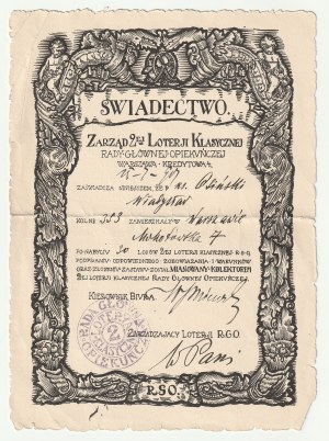2 ŚWIADECTWA powołania W. Osińskiego na kolektora RGO 2 w 1917 r. oraz 4 w 1919 r.