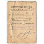 BIALYSTOK, INOWROCŁAW. ZHP booklet and school ID card belonging to Leszek Skonieczny, son of Maj. M. Skonieczny