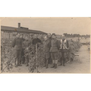 DORSTEN. Postkarte mit Foto von Oflag VI E Dorsten, 1941