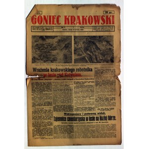 KATYŃ. GONIEC Krakowski. Kraków, R. V, nr 90: 17.04.1943