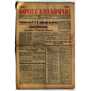 KATYŃ. GONIEC Krakowski. Krakov, R. V, č. 92: 20.04.1943