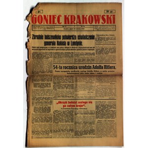 KATYÑ. Kraków GONIEC. Cracow, R. V, no. 95: 23.04.1943