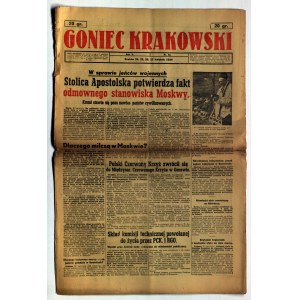 KATYŃ. GONIEC Krakowski. Kraków, R. V, nr 96: 24-25-26-27.04.1943