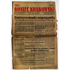 KATYŃ. GONIEC Krakowski. Kraków, R. V, nr 98: 29.04.1943