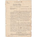 EMIGRACE do USA. Takzvané Prohlášení o úmyslu (Declaration of Intention) Jana Shultze, narozeného v Lubranci v roce 1870, který emigroval do USA přes Brémy na lodi Wilhelm Kaiser.