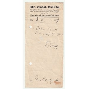 WITKOWO. Sammlung von medizinischen Empfehlungen und Rezepten von Dr. med. Kukliński, auf den meisten von ihnen Stempel der Orzeł-Apotheke J. Gaertig aus Witkowo