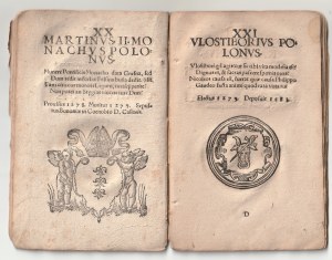 JANICKI Klemens. Vitae archiepiscoporum Gnesnensium („Żywoty arcybiskupów gnieźnieńskich“). Kraków 1574, w drukarni Stanisława Scharffenberga. 27 (z 28) k., 8°. 48 drzeworytów.