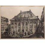 KULIKOWSKI, JAN (1914-1995), WARSAW. Pałac pod Blachą w Warszawie; autolithograph p.b., condition bdb., frame and glass; dim...