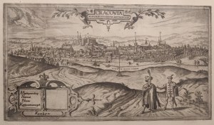 PIETSCH, ANDRZEJ (1932-2010), KRAKÓW. Panorama Krakowa - według widoku Houfnagla z 1617 r....