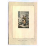 POLEN, J.P. NORBLIN. Bauern beim Holzhacken; gezeichnet von J.P. Norblin (von Jean-Pierre Norblin de La Gourdaine), eng. P...