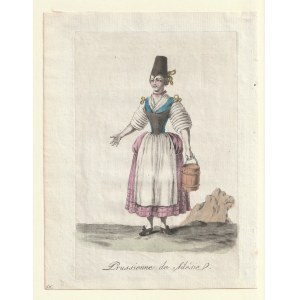 ŚLĄSK. Zestaw trzech grafik; dwie pochodzą z: S. Marechal, Costumes civils de tous les peuples connus, 1805...