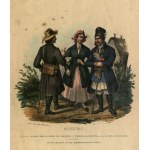 WARSAW. Residents of the Warsaw area in traditional costumes; lettered by E. Simon and Sons in Strasbourg, according to a drawing by J.N....