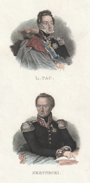 PAC, LUDWIK MICHAŁ, coat of arms Gozdawa (1778-1835), SKRZYNECKI, JAN ZYGMUNT, coat of arms Bończa (1787-1860),...