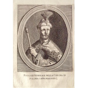 POTOCKI, STANISŁAW REWERA (ca. 1589-1667), senator, field hetman of the crown. Portrait in oval, taken from: G. Gualdo...