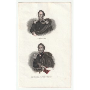 UMIŃSKI, JAN NEPOMUCEN, herbu Cholewa (1778-1851), OSTROWSKI, ANTONI JAN, herbu Rawicz (1782-1845)...