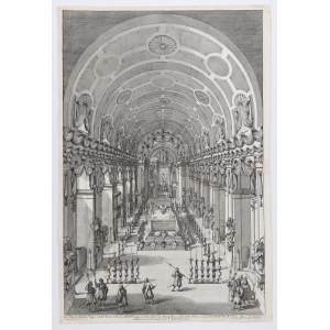ALEKSANDER BENEDYKT STANISŁAW SOBIESKI Wappen Janina. Szene der Beerdigung von Aleksander Sobieski (geb. 1677 in Gdańsk, gest...