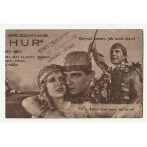 LESZNO. BEN HUR; pieczęć: kino PALACE Wł. W. Cegielski, Leszno, przed 1939; druk …