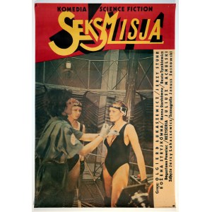 KOŚCIELNIAK Cyprian (nar. 1948) - Sexmission, 1984. Filmový plakát. Režie: J. Machulski. ...