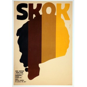 ŚWIERZY Waldemar - „Skok”, 1960. Plakat filmowy. Reż. K. Kutz. Offset, naddarcie …