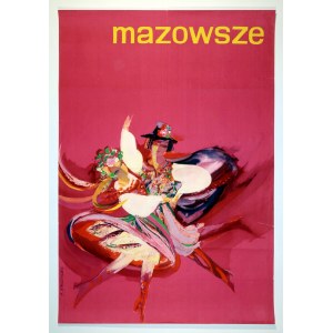 KALCZYŃSKA-SCHEIWILLER Alina (nar. 1936) - Mazowsze. Hudobný plagát, propagujúci ...