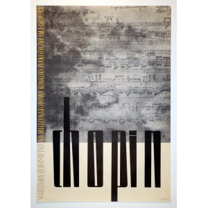 MAŁECKI Stefan (1924-2012) - VII Chopin Competition, 1965. music poster, promoting ...