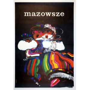 ŚWIERZY Waldemar (1931-2013) - „Mazowsze”, 1974. Plakat muzyczny, promujący Zespół …