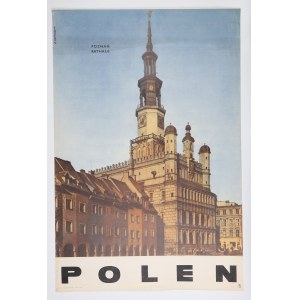 Zbigniew CZARNECKI - Poznaň, 1964. Turistický plagát zobrazujúci Poznaň, ...