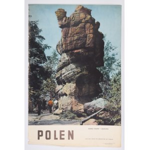 (TAFELBERGE). Touristisches Plakat mit der Darstellung von Szczeliniec Wielki. Herausgeber: AGPOL, ...
