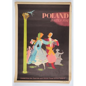 GRONOWSKI Tadeusz (?) - Orbis. Poster promoting Polish tourism. Published by WAG, ...