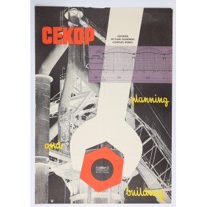 SZAŁAS Roman (1914-1998) - CEKOP Warsaw (Mostostal, Polimex), 1958. advertising poster. ...