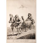 DANZIG, MATTHÄUS DEISCH (1724-1789). Mappe mit 36 Stichen des bekannten Danziger Kupferstechers M. Deisch, wahrscheinlich nach einer Zeichnung von F.A. Lohrmann (1735-1800); sie stammen aus einer Serie von 40 Stichen mit dem Titel: Die Danziger Ausrufer, 