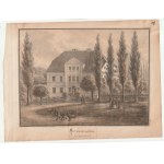 GOZDNO (pow. złotoryjski). Palác; ryt. E. Knippel, okolo 1850; nápis tonov., zdobený ...