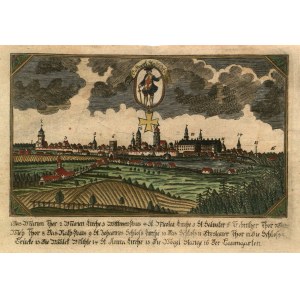 OLEŚNICA. Panoráma mesta; eng. J. G. Seyfert, Žitava, okolo 1807 (rytiny v podobných ...
