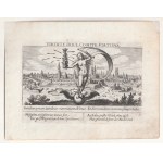 WROCŁAW. Panorama of the city from the south with the allegory of Fortune in the foreground; ...