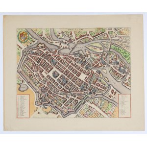 WROCŁAW. Perspektivischer Stadtplan; herausgegeben von J. Covens &amp; C. Mortier, Amsterdam, ca. ...