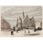WROCŁAW. Set of three views of the city; all graphics: trees. color, st. ...