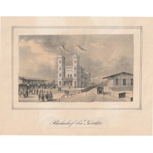 ZGORZELEC. Otwarcie dworca w Zgorzelcu 1 IX 1847 r.; anonim; lit. tonow., podklejona …