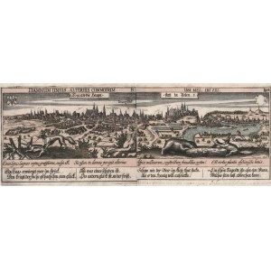 KRAKOV. Panorama města; ryt. J. E. Löffler; převzato z: D. Meissner, Thesaurus Philopoliticus, ...