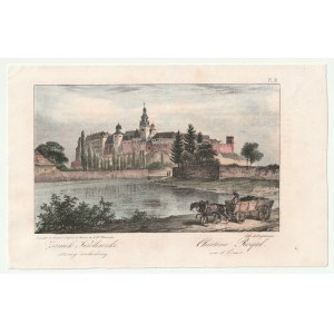 KRAKÓW. Wzgórze Wawelskie od str. zachodniej; lit. Engelmann, rys. Jacottet et David …