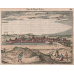 GDAŃSK. panorama of the city from the northwest; a simplified copy of a view of Gdansk ...